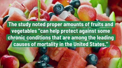 Study Finds Americans Aren't Eating Enough Vegetables