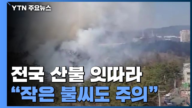 건조한 날씨에 강풍까지...전국 산불 잇따라 / YTN