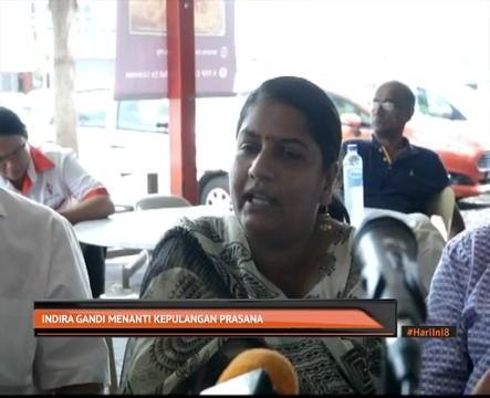 Indira Gandi menanti kepulangan Prasana