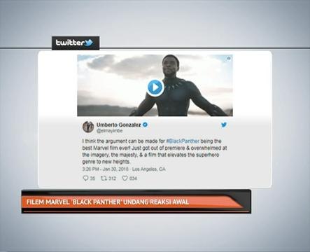 Filem Marvel 'Black Panther' undang reaksi awal