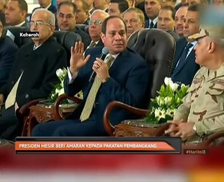 Presiden Mesir beri amaran kepada pakatan pembangkang