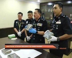 Juruteknik ditahan bersama 6 KG ganja mampat