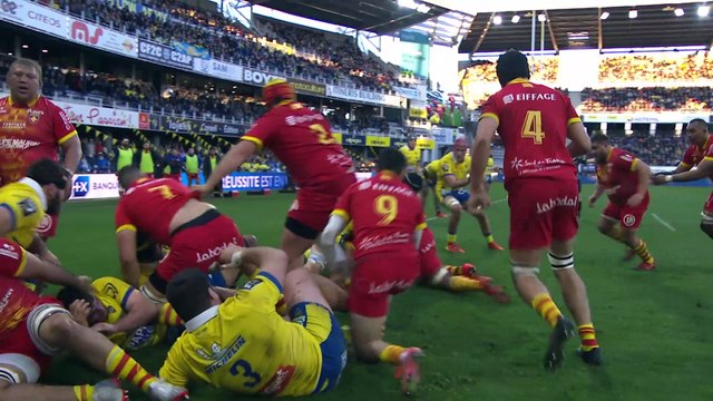 TOP 14 - Essai de Damien CHOULY (USAP) - ASM Clermont - USA Perpignan - J19 - Saison 2021/2022