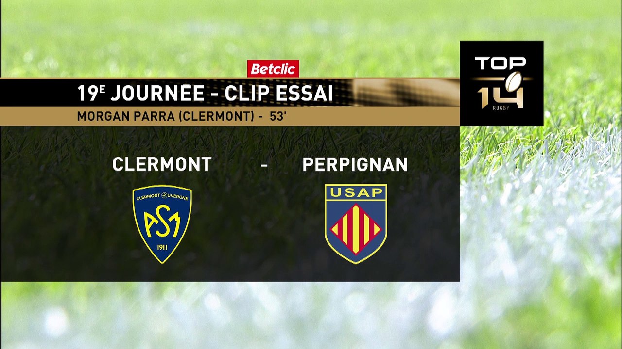 TOP 14 - Essai de Morgan PARRA (ASM) - ASM Clermont - USA Perpignan - J19 - Saison 2021/2022