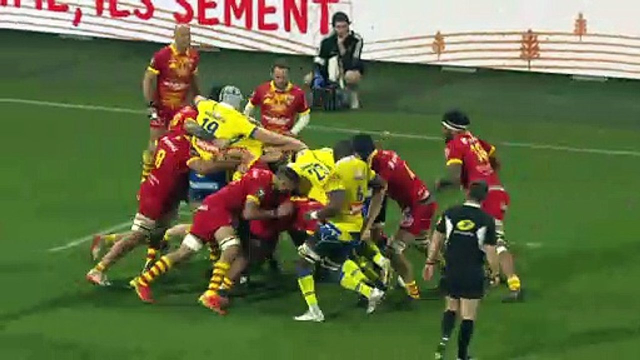 TOP 14 - Essai de Jean-Pascal BARRAQUE (ASM) - ASM Clermont - USA Perpignan - J19 - Saison 2021/2022