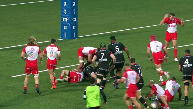 TOP 14 - Essai de Toby ARNOLD 2 (LOU) - LOU RUGBY - Biarritz Olympique - J19 - Saison 2021/2022