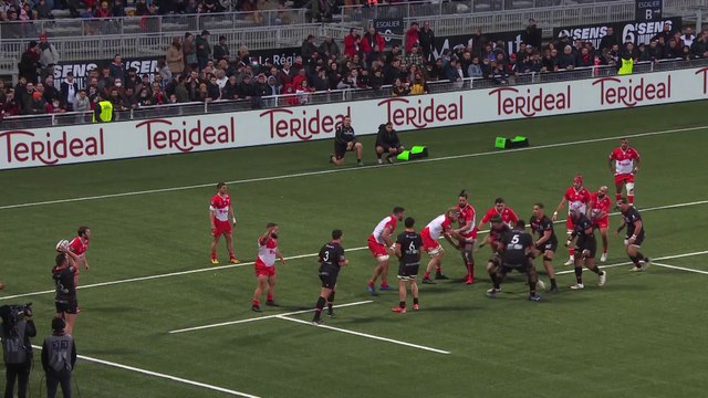 TOP 14 - Essai de Jordan TAUFUA (LOU) - LOU RUGBY - Biarritz Olympique - J19 - Saison 2021/2022