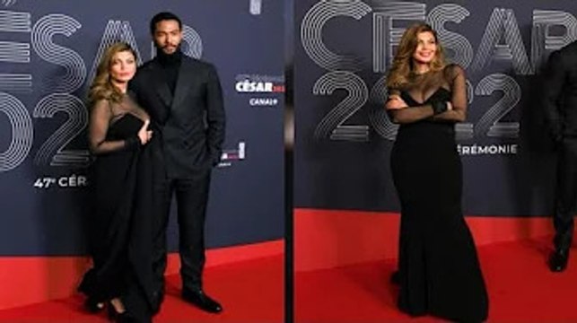 Nawell Madani pose avec son compagnon Djebril Zonga très rare app@rition du couple aux César