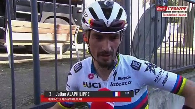 Alaphilippe : «J'ai tenté le tout pour le tout » - Cyclisme - Faun Drôme Classic