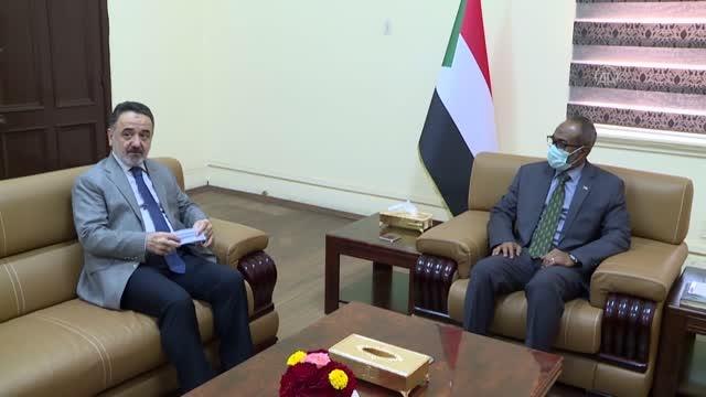 Türkiye'nin Hartum Büyükelçisi Neziroğlu, Egemenlik Konseyi üyesi Zubeyir ile görüştü