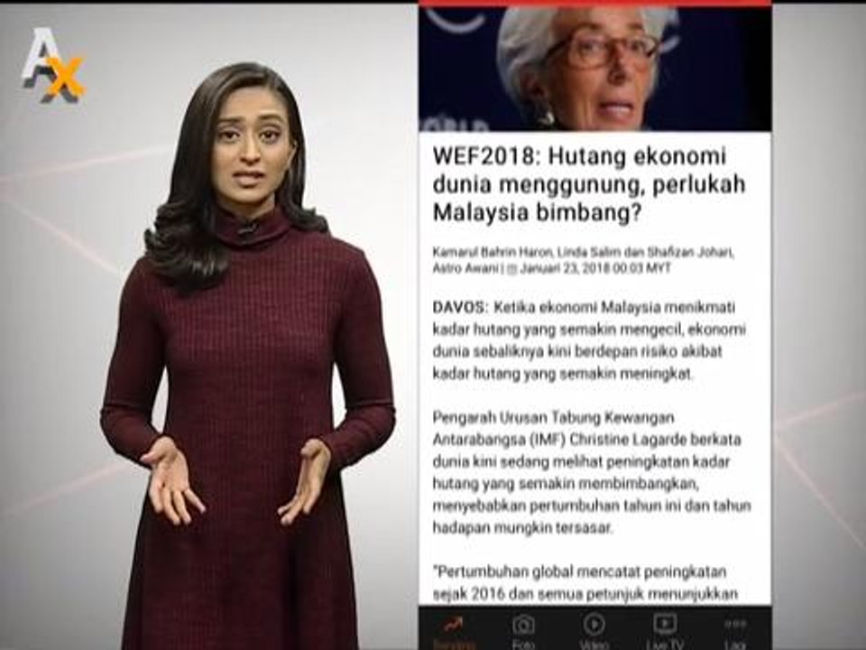 WEF2018: Hutang ekonomi dunia menggunung & AirAsia bakal taja organisasi e-sukan?