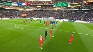 Mohamed Salah fantastic shot chance - Chelsea vs Liverpool - EFL CUP 27.02.2022