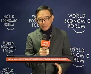 Datuk Shah Rukh Khan antara penerima Crystal Awards di Davos