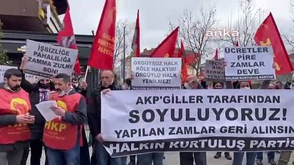 HKP, zamları fatura yakarak protesto etti; “Yapılan zamlar halka ihanettir”