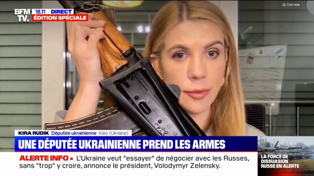 J'ai décidé de prendre les armes pour protéger ma famille : le témoignage d'une députée ukrainienne sur BFMTV