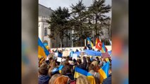 Ukraynalıların İstanbul'daki savaş protestosuna Ruslar da katıldı