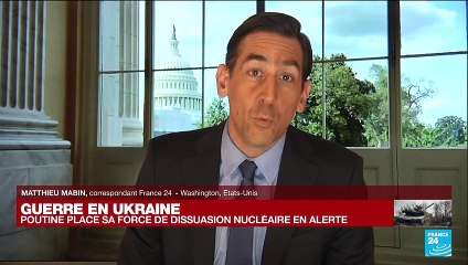 Le président russe Vladimir Poutine a annoncé mettre en alerte la "force de dissuasion" de l'armée russe