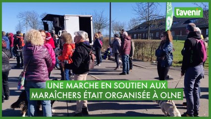 Une marche de soutien aux maraîchers à Olne
