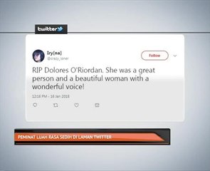Peminat luah rasa sedih di laman Twitter