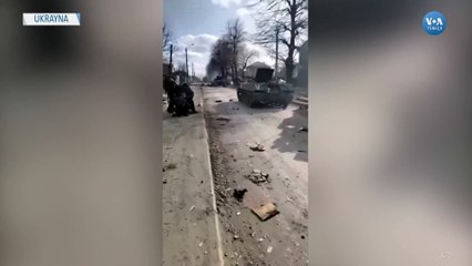 Kiev Yakınlarında Kullanılmaz Haldeki Rus Zırhlı Araçları