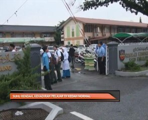 Suhu rendah, kehadiran pelajar di Kedah normal