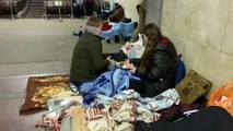 Ucranianos passam fim de semana em abrigos subterrâneos