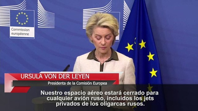 La UE prepara el veto a medios estatales rusos y a jets privados de oligarcas