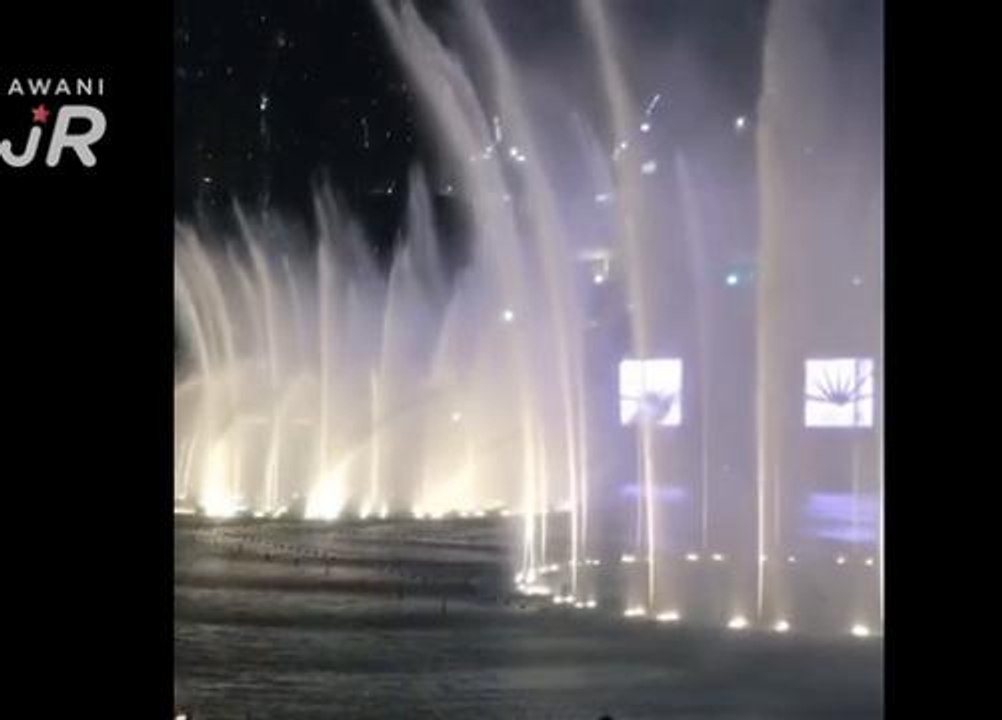 #AWANIJr:  Kembara Dunia Dubai (1) The Dancing Fountion