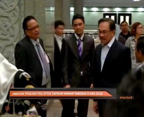 Jabatan Penjara Malaysia sahkan Anwar dibebas 8 Jun 2018
