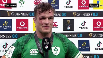 Download Video: Josh Van Der Flier Reacts to Winning Guinness Player of the Match  2022 Guinness Six Nations