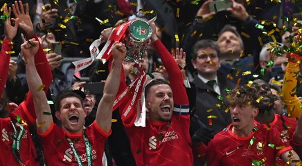 Fan's eye view - Liverpool celebrate winning the Carabao Cup at Wembley