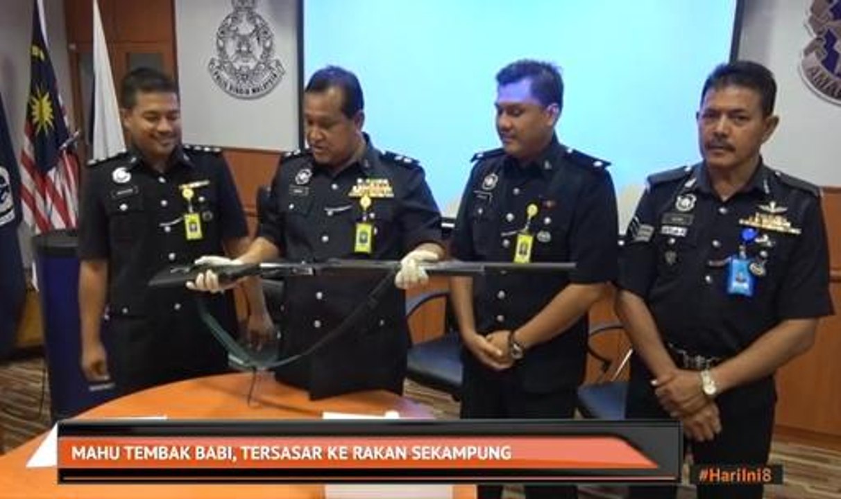 Mahu tembak babi, tersasar ke rakan sekampung