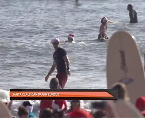 Santa Claus dan papan luncur