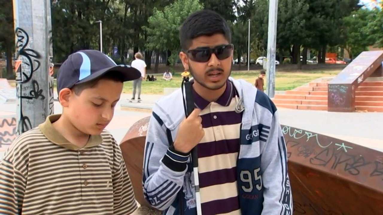Brothers Abdul and Mo Syed take up skateboarding despite being legally blind