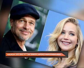 Hubungan cinta Brad Pitt dan Jennifer Lawrence hanya khabar angin