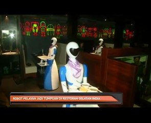Robot pelayan jadi tumpuan di restoran Selatan India