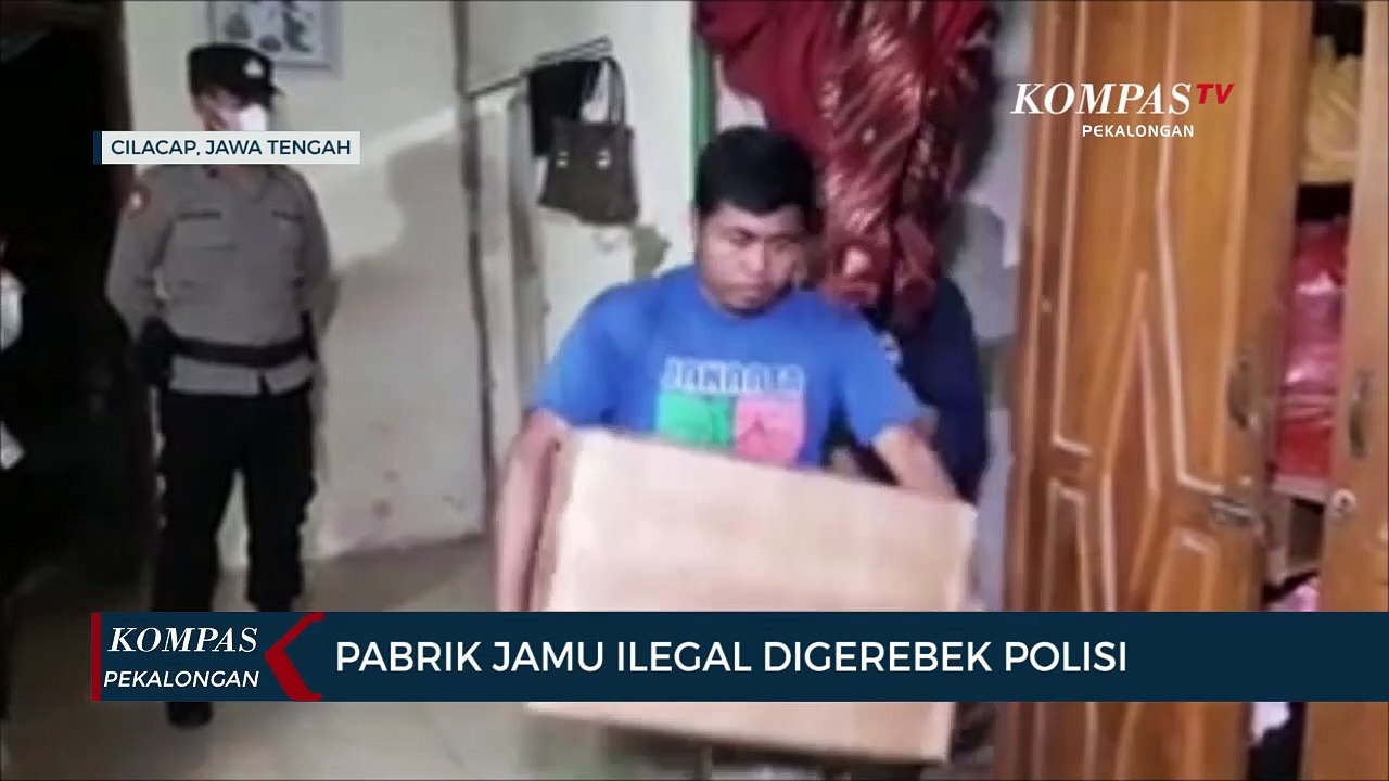Pabrik Jamu Ilegal Digerebek Polisi