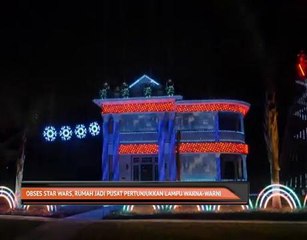 Obses dengan Star Wars, rumah jadi pusat pertunjukan lampu warna-warni