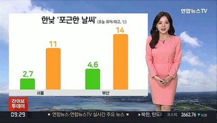 [날씨] 어제보다 더 포근…내일 곳곳 '비'