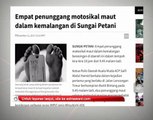 Empat penunggang motosikal maut dalam kemalangan di Sungai Petani