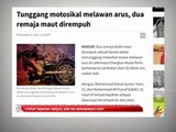 Tunggang motosikal melawan arus, dua remaja maut dirempuh