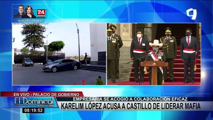 Download Video: Pedro Castillo: expectativa en exteriores de Palacio de Gobierno tras declaraciones de Karelim López