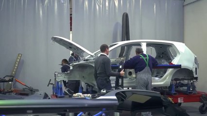 Vehicle body repair training with Celette equipment by Homola