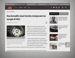 Dua beradik maut menjunam ke sungai di Miri