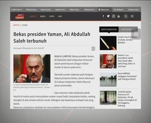 Bekas Presiden Yaman, Ali Abdullah Saleh terbunuh
