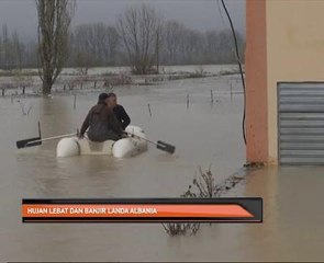 Hujan lebat dan banjir landa Albania
