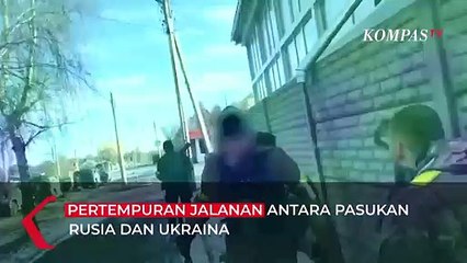 Sengit! Baku Tembak Pertempuran Pasukan Ukraina VS Rusia di Jalanan Kharkiv