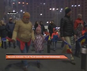 Presiden Romania tolak pelan baharu sistem kehakiman