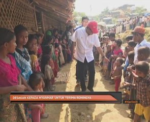Desakan kepada Myanmar untuk terima Rohingya