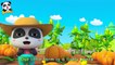 Baby Panda Sends Apples to BabyBus Town | Excavator Plants Trees | Car Song for Kids | BabyBus